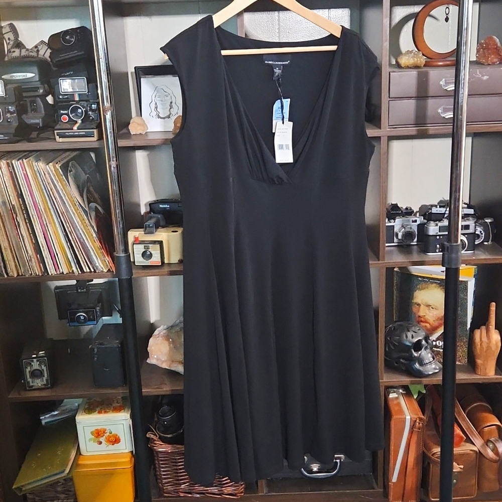 Sz 14 NWT Midi Black Dress